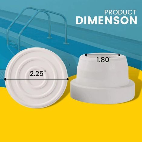 Bouchons de rechange pour tubes d'échelle de piscine de 1,9 pouce (type DDV) (1/4)