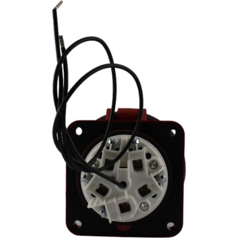 Presa Dritta 63A 3P+N+T 380V IP67 + Pulsante Test   PCE