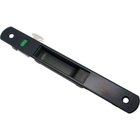 Serrure de porte coulissante - Raccords de quincaillerie à verrouillage unique pour fenêtre de porte coulissante en acier inoxydable (noir) (1/4)