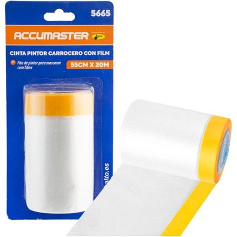 Plástico Protector Para Pintor 55cm x 20m Transparente Resistente Al Agua