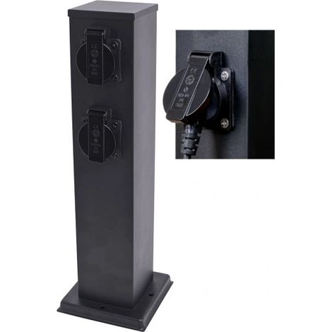 Palo prese da giardino Electric 40 cm 2x IP44 Eko-Light