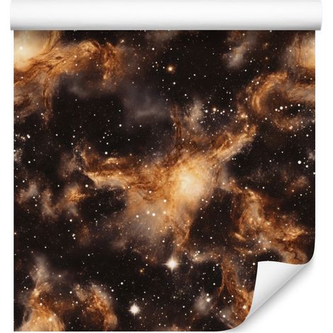Papier peint aquarelle galaxie rouille, orange et bordeaux 50x1000 cm (1/5)