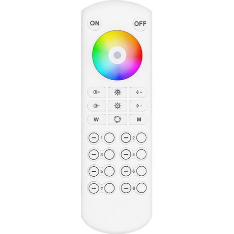 RC04RF white 8-zone remote control for RGB/RGBW/RGBCW controllers
