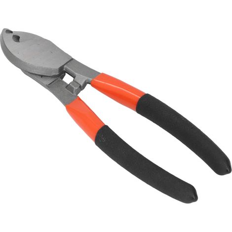Coupe-câble 8 pouces avec dénudeur acier haute teneur manche PVC ciseaux fil électrique cuivre aluminium 35mm² (1/5)