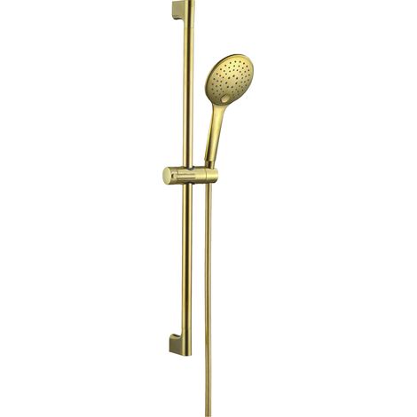 Essebagno Ensemble barre de douche 3 pièces Luisa or brossé