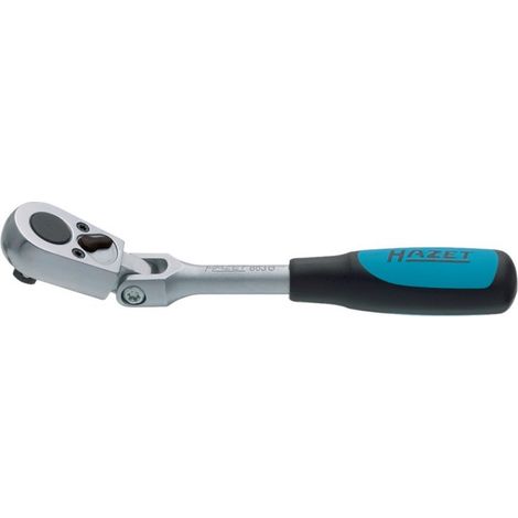 Hazet 863G trinquete reversible de cardán/cuadrado macizo 6,3 mm longitud 135 mm