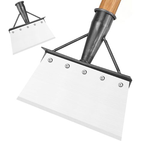 Pelle de Nettoyage multifonctionnelle en Acier au manganèse - Grande Pelle de Jardin Plate de 21 cm - pour enlever Les Mauvaises Herbes et la Mousse, Le dégivrage et la Neige - Outil de (1/5)