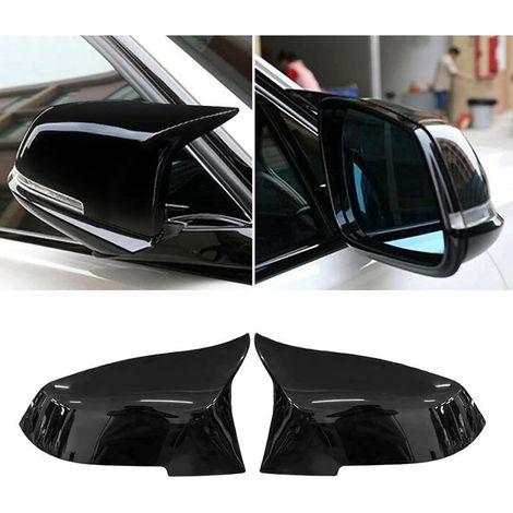2 pieces, compatible with BMW 1 Series F20 F21/2' F22 F23 F87/3' F30 F31 F34/4' F32 F33 F36/i3 i01/X1 E84, left + right exterior mirror caps – Gloss black (1/5)