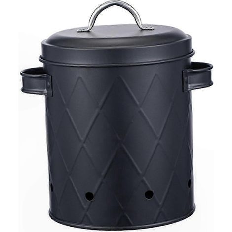 Conteneur métallique aéré pour fruits et légumes, rangement alimentaire ventilé, boîte de stockage en fer robuste, grille de ventilation, idéal cuisine et garde-manger. (1/5)