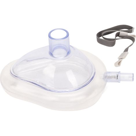 Masque de RCR en Silicone Portable pour Enfants - Couverture Faciale d'Urgence Sécurisée (1/5)