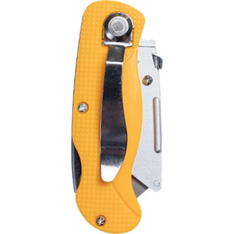 Cutter utilitaire pour papier et carton, manche en plastique, rétractable, avec 5 lames pour bricolage à la maison (1+5). (1/5)