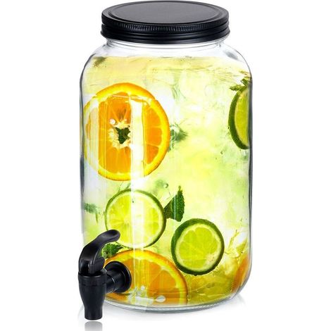 Distributeur de boissons en verre avec robinet 3,2 L (1/5)