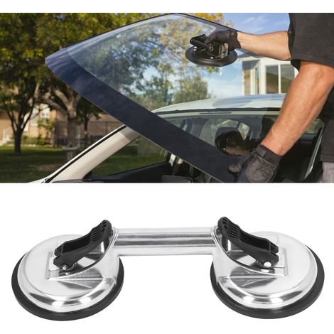 Ventouse en alliage d'aluminium pour carrelage en verre, pince simple, pince double, outil de succion et de manipulation robuste pour la réparation vibratoire des bosses de carrosserie blanches. (1/5)