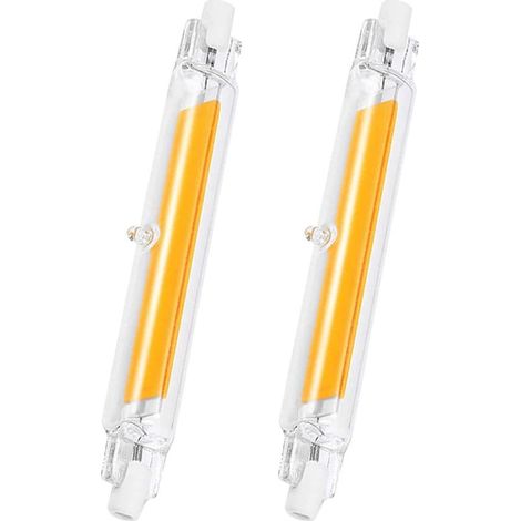 Lot de 2 Ampoule R7S,LED 118mm 20W,Dimmable,Blanc Froid 6000K,Équivalent Halogène 200W,Intérieur Extérieur (1/5)