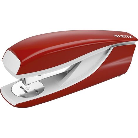 Agrafeuse de Bureau, Capacité 40 Feuilles, Rouge, Boîtier Métallique Ergonomique, Agrafes Incluses, Gamme NeXXt, 55220025 (1/5)