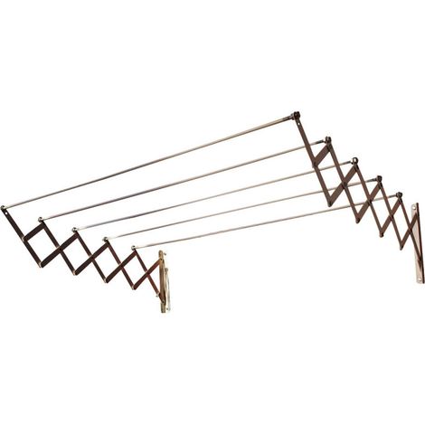 Tendedero de Ropa Extensible Plegable de Pared 140 cm  Tendedero RetrÃ¡ctil  Interior y Exterior  Secado de Ropa (1/5)