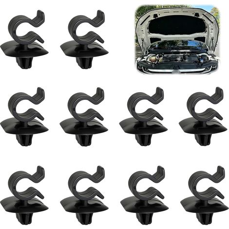 10pcs Clips Agrafes pour Maintien de la Barre de Capot, 792834-7928.34 (1/5)