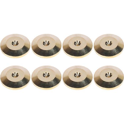 Set mit 8 Antivibrationspads aus Aluminiumlegierung für Lautsprecher, Verstärker, Vorverstärker und DACs – Bodenmontage