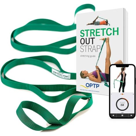 Sangle D'Étirement - 183 Cm - 10 Anneaux Tissés En Nylon - Pour Yoga Physiothérapie Étirements Corps Entier - 1 Pièce (1/5)
