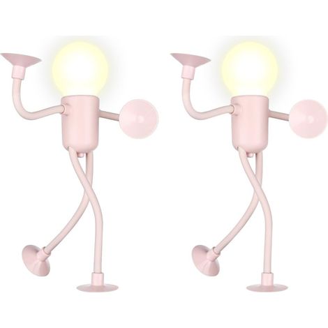 Veilleuse de Sport,Veilleuses de Forme Variable a Faire Soi-même,Amusantes avec Ventouse pour Chambre a Coucher,Salle de Bain,Décorations de Noël (1/5)