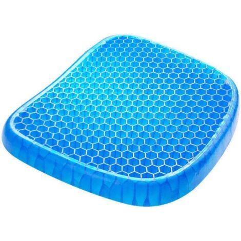 Cuscino in gel traspirante per sedile, cuscino antidecubito con rivestimento antiscivolo per alleviare il mal di schiena, cuscino per auto/ufficio/casa/sedia a rotelle (1/3)