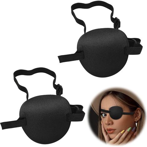 masque Pour Les Yeux 2 Pices (noir) Pour Adultes Et Enfants, Masque Pour Les Yeux Paresseux Mdical Rglable En 3d Avec Boucle Pour Les Yeux Gauche (1/5)
