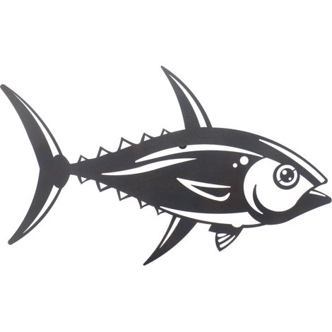Ornamento da parete moderno a forma di pesce per la decorazione di interni, in stile contemporaneo ed elegante