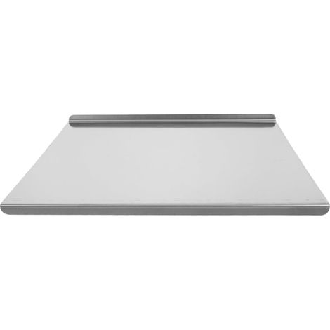 Planche à découper en métal pour la cuisine - Tapis de planche à découper en acier inoxydable avec rebord - Tapis de comptoir antidérapant pour nouilles et pâtisserie