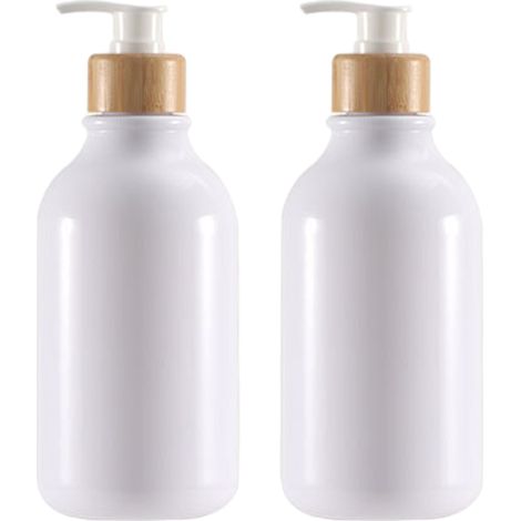 Distributeur De Savon Mural - Sans Perçage - Bouteilles En Plastique Épaissi Pour Gel Douche - Pour Salle De Bain Et Cuisine - Lot De 3 (1/5)