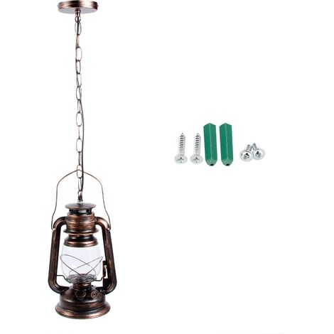 Lampe de poignée LED de lumière de lanterne vintage extérieure pour la décoration de fête à thème à la maison (1/5)
