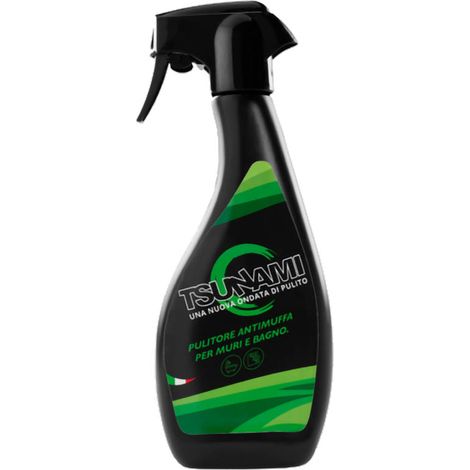 Détergent nettoyant professionnel anti-moisissure murs de salle de bain murs de douches spray Tsunami 500 ml. maison magasin bureau