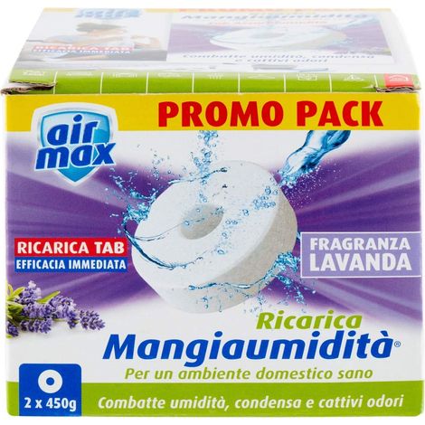 RICARICA TAB MANGIAUMIDITA' FRAGRANZA LAVANDA 2X450G AIR MAX