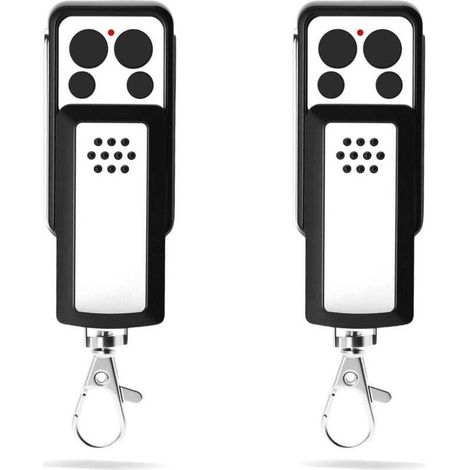 Universelle Torfernbedienung – 2er-Pack (433,92 MHz) – Kompatibel mit 114253, OLD 104250, RED 104257, 104251, 104350 – 4 Kanäle, Rolling Code, Schieberegler – Batterien enthalten