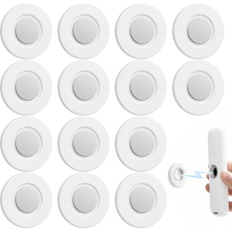 Juego de 12 soportes magnéticos para mandos a distancia, fabricados en silicona, aptos para montaje en pared, ideales para guardar televisores y herramientas. (1/5)