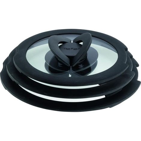 Couvercles en verre Ingenio 16/18/20 cm - Tefal : Lot de 3 couvercles de cuisson (1/2)