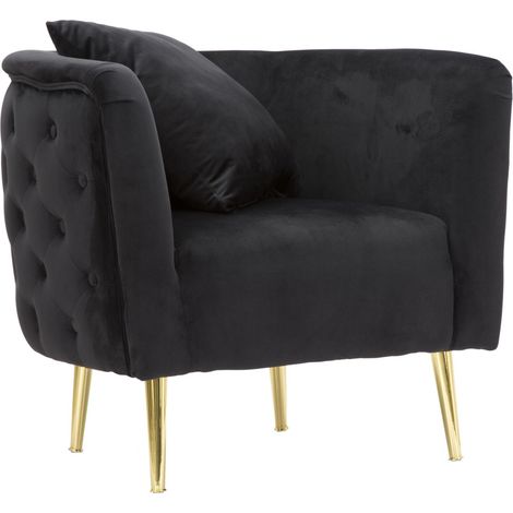 ARMCHAIR BUCAREST BLACK CM 76x74x71 (1/5)