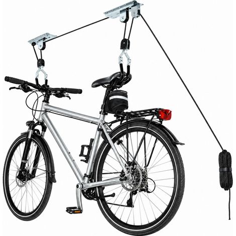 Portabici da Soffitto in Acciaio – Supporto Portabiciclette Sospeso Salvaspazio per Garage, Cantina e Box Auto (1/2)