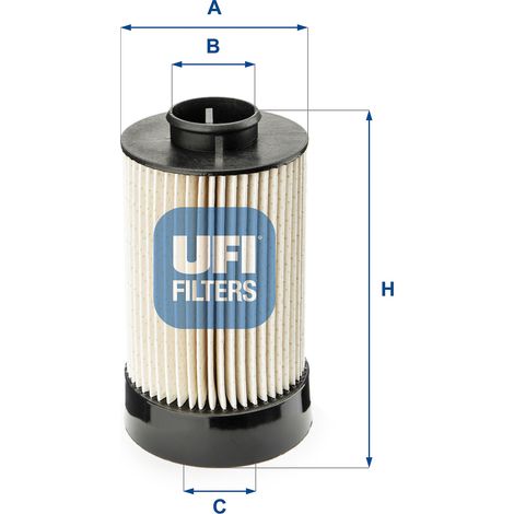 UFI 26.072.00 Inserto de filtro de combustible UFI
