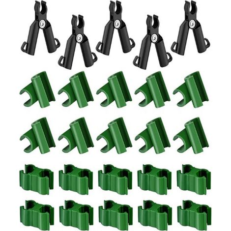 Clips de fixation réglables pour treillis de plantes, tuteurs de connexion pour plantes de jardin, clip de boucle de type A durable (1/5)