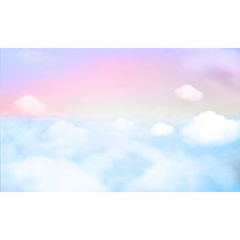 Papier peint panoramique Enfants - Ciel nuages - 195 cm x 117 cm (1/2)