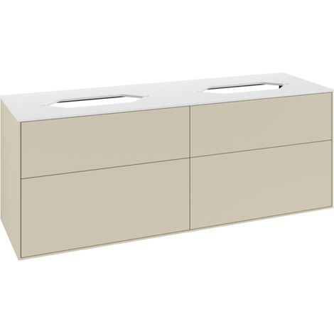 Villeroy &amp Boch Finion meuble sous lavabo, 4 tiroirs, pour 2