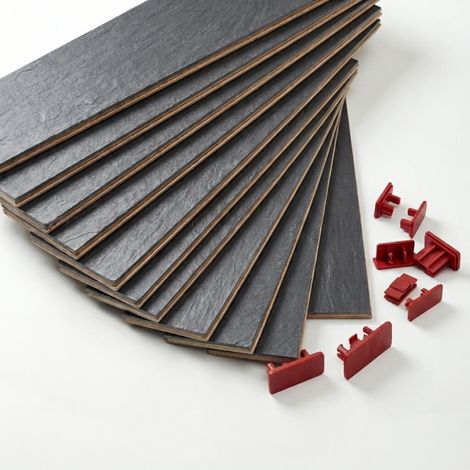 Lot de 10 lattes + embouts pour sommier et lit 780x68x8 mm Bois hêtre durable - 7 plis Remplacement - Rechange - Renfort pour sommier / bz / clic clac / canapé (1/5)