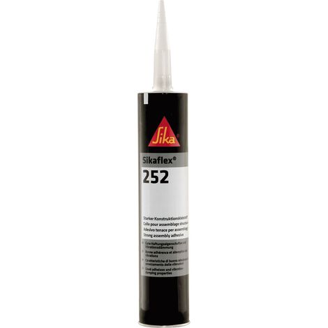 Sikaflex 252 negro 300 ml cartucho cola de 1 K (por 12) (1/2)