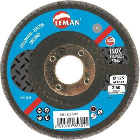 Disco a lamelle a spruzzo 125 grana 80 zirconio -- Gamma Pro