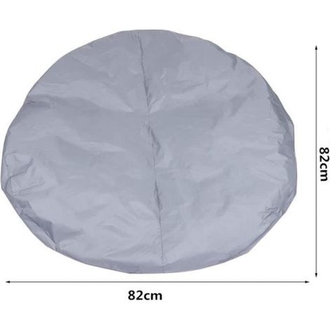 Couverture Pour Jacuzzi - 82x82x30 Cm - Imperméable Résistant Aux Uv - Gris (1/4)