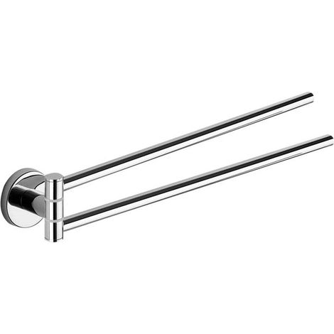 Portasalviette a snodo in acciaio inox cromato 36,9x4,8x5,6 cm