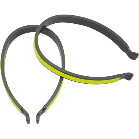 Set aus 2 leichten und reflektierenden Fahrradhosenclips für optimale Sicherheit bei nächtlichen Radtouren. (1/5)