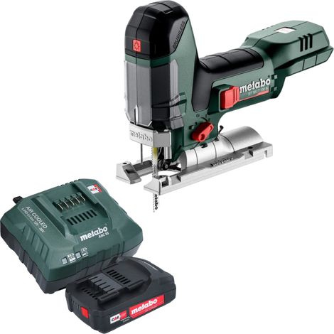 Seghetto alternativo a batteria Metabo ST 18 LT 130 BL 18 V 130 mm senza spazzole + 1x batteria 2,0 Ah + caricabatterie