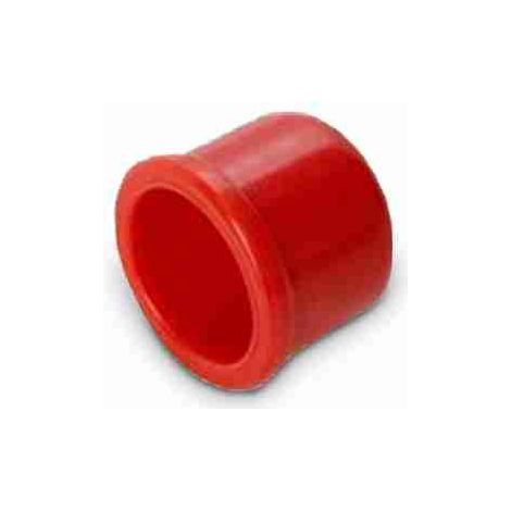Élément terminal en ABS rouge pour tube de 25 mm