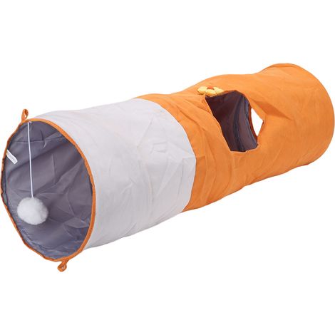 Jouet tunnel pour chat, multi-trous, pliable, interactif, activité pour animaux de compagnie, exercice et jeu en intérieur pour chiens (1/5)